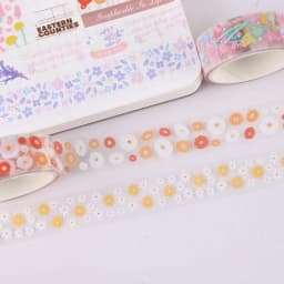5Rolls Kawaii Transparent Sticker Tape DIY Decorative Material Tape Sketchbook Stickers School Supplies Japanese Stationery