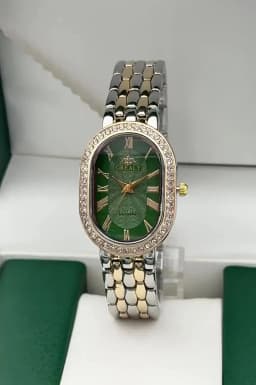 Ladies' Watches Fashionable Luxury Wrist Watch Diamond Encrusted Oval Roman Numeral Dial Quartz Watch Women's Clock