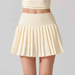 VITALINOVO Pleated Tennis Skirt for Women with Pocket Shorts Women's High Waisted Lightweight Athletic Golf Skorts Skirts Flowy