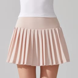 VITALINOVO Pleated Tennis Skirt for Women with Pocket Shorts Women's High Waisted Lightweight Athletic Golf Skorts Skirts Flowy