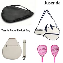 Jusenda Oxford Padel Paddle Bag Cover For Various Tennis Racket Soft Face Carbon Fiber EVA Racquet Unisex Tennis Shoulder Bags