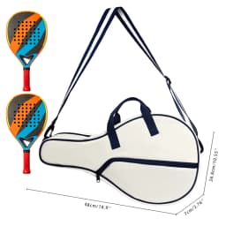 Jusenda Oxford Padel Paddle Bag Cover For Various Tennis Racket Soft Face Carbon Fiber EVA Racquet Unisex Tennis Shoulder Bags