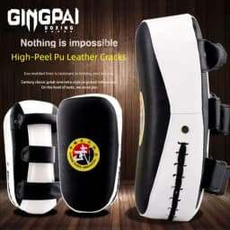 MMA Curve Pads Muay Thai TKD Punching Mitts PU Leather Sanda Taekwondo Kickboxing Boxing Hand Foot Square Arc Target 1 Piece