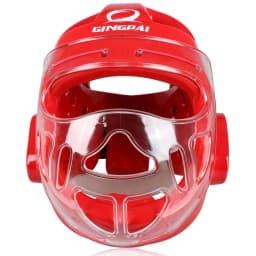 Full Face Head Guard Karate Helmet Taekwondo Headgear MMA Kick Boxing Head Protector Professional Training Helmets