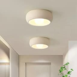Japanese Wabi Sabi Style Circular Hallway Light Balcony LED Ceiling Cloakroom Entry Aisle Ceiling Chandelier Home Decor Lighting