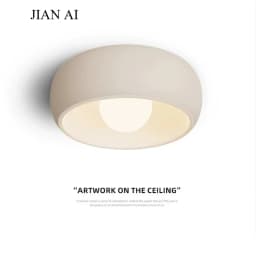 Japanese Wabi Sabi Style Circular Hallway Light Balcony LED Ceiling Cloakroom Entry Aisle Ceiling Chandelier Home Decor Lighting