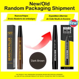 Waterproof Beard Pen Filler Men Moustache Coloring Pen Beard Coloring Filling Enhancer Black Fiber Hair Beard Stuffing Pen Tool