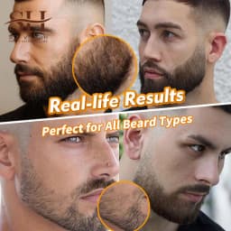 Waterproof Beard Pen Filler Men Moustache Coloring Pen Beard Coloring Filling Enhancer Black Fiber Hair Beard Stuffing Pen Tool