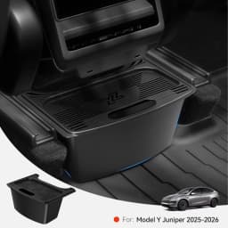 YZ For Tesla Rear Storage Box Model Y YL Juniper Tpe Center Control Seat Trash Can Organization Car Interior Accessories 2026