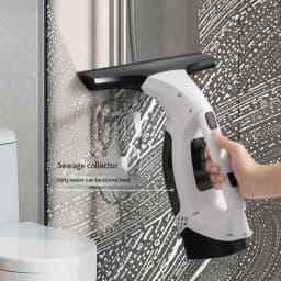 Multifunctional Electric Cordless Window Cleaner Machine White Cordless Rechargeable Automatic Portable Glass Cleaner Tools