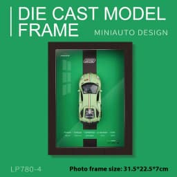 1/32 Photo Frame Version Alloy Metal Sports Car Model Simulation 3D Racing Car Hanging Painting Collection Kids Gifts Decoration