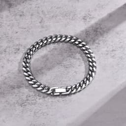 Vnox 6/8/10/12mm Cuban Chain Bracelets for Men Women, Solid Stainless Steel Curb Link Chain Wristband Jewelry