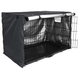 Dog Crates Cover 24/30/36/42inch Pet Kennels Cover for Small Large Dogs Oxford-Fabric with Two Door, Vents Window