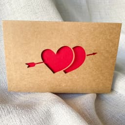 Love Gift Cards Red Kraft Paper Invitation Wedding Happy Valentines Day Greeting Card Festival Party Supplies Decoration Mixed
