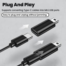Elough Adapter Type C Female To Mini USB Male Connector For Phone PSP Camera MP3 Data Transfer Mini usb to typ c adaptador