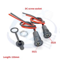 1-5 Waterproof DC5525 Power Sockets, DIY Audio Computer Installation 55 * 21 Charging Interface CCTV with Power Extension Cable
