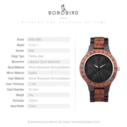 BOBO BIRD Original Wooden Men's Watches New Design Fashion Quartz Wristwatch Top Japanese Quartz Movement Cool Box Dropshipping