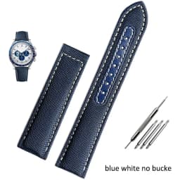 19mm 20mm Canvas Nylon Watchbands For Omega Seamaster 300 Speedmaster AT150 Omega Speedmaster Slubby 310.32 Series Nylon Strap