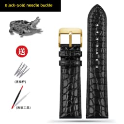 Blue Crocodile leather strap 14mm 15mm 16mm 17mm 18mm 19mm 20mm 21mm 22mm 23mm 24mm For Men's and Women's Brown Black Bracelet