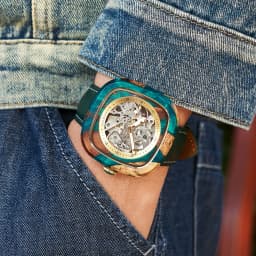 Personalized Men's Mechanical BOBO BIRD Resin Wooden Wristwatch Customized Name Logo Gift for Boyfriend Support Dropshipping