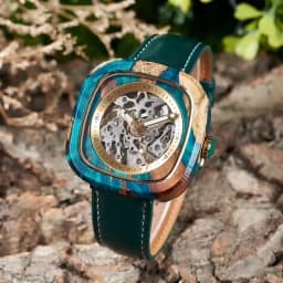 Personalized Men's Mechanical BOBO BIRD Resin Wooden Wristwatch Customized Name Logo Gift for Boyfriend Support Dropshipping