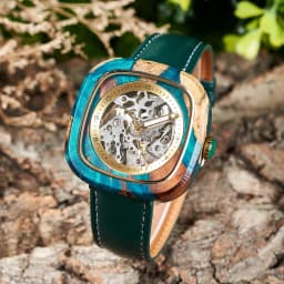 Personalized Men's Mechanical BOBO BIRD Resin Wooden Wristwatch Customized Name Logo Gift for Boyfriend Support Dropshipping