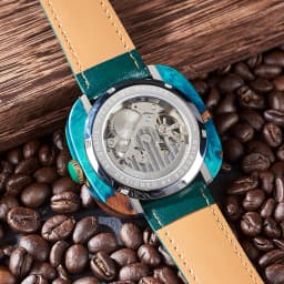 Personalized Men's Mechanical BOBO BIRD Resin Wooden Wristwatch Customized Name Logo Gift for Boyfriend Support Dropshipping