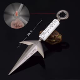 3 Styles Namikaze Minato Weapon 23cm/9.84inch Rotatable The Art of Flying Thunder God Kunai Metal Craft Model Turn Ninja Toys