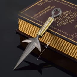 3 Styles Namikaze Minato Weapon 23cm/9.84inch Rotatable The Art of Flying Thunder God Kunai Metal Craft Model Turn Ninja Toys