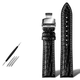 Genuine alligator leather Watch Strap 18mm 19mm 20mm 21mm 22mm 24mm watchband mens watch band crocodile skin bracelet belts