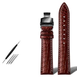 Genuine alligator leather Watch Strap 18mm 19mm 20mm 21mm 22mm 24mm watchband mens watch band crocodile skin bracelet belts