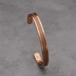 Copper Bracelets for Men, Pure Copper Magnetic Bracelet for Men with Neodymium Magnets, Adjustable Cuff Bangle Gift for Couple
