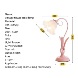 French Romantic Flower Desk Lamp Retro Atmosphere Sense Bedside Table Lights Cream Style Pastoral Country for Home Bedroom