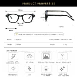 Personality Vintage Spectacles Frame Men Women Ultralight TR90 Square Rivet Frame Anti Blue Light Optical Eyeglasses