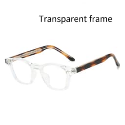 Personality Vintage Spectacles Frame Men Women Ultralight TR90 Square Rivet Frame Anti Blue Light Optical Eyeglasses