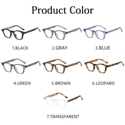 Personality Vintage Spectacles Frame Men Women Ultralight TR90 Square Rivet Frame Anti Blue Light Optical Eyeglasses