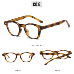 Personality Vintage Spectacles Frame Men Women Ultralight TR90 Square Rivet Frame Anti Blue Light Optical Eyeglasses