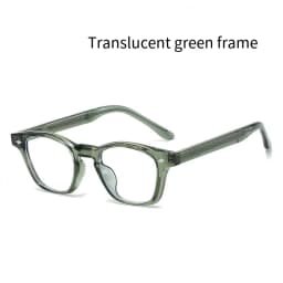 Personality Vintage Spectacles Frame Men Women Ultralight TR90 Square Rivet Frame Anti Blue Light Optical Eyeglasses