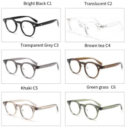 Fashion Simple Glasses Frame Men Women Ultralight TR90 Round Frame Transparent Lens Decoration Optical Eyeglasses