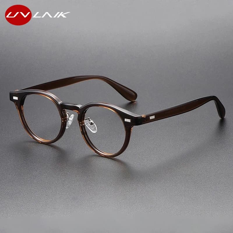 Fashion Simple Glasses Frame Men Women Ultralight TR90 Round Frame Transparent Lens Decoration Optical Eyeglasses
