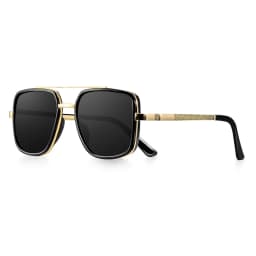 CRIXALIS Polarized Sunglasses For Men Classic Vintage Metal Frame Driving Pilot Fishing Anti-reflective Sun Glasses Shade UV400