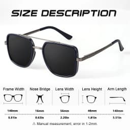CRIXALIS Polarized Sunglasses For Men Classic Vintage Metal Frame Driving Pilot Fishing Anti-reflective Sun Glasses Shade UV400
