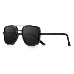 CRIXALIS Polarized Sunglasses For Men Classic Vintage Metal Frame Driving Pilot Fishing Anti-reflective Sun Glasses Shade UV400