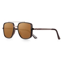 CRIXALIS Polarized Sunglasses For Men Classic Vintage Metal Frame Driving Pilot Fishing Anti-reflective Sun Glasses Shade UV400