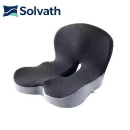Solvath Ergonomic Seat Cushion with Backrest Soft Supportive Washable Office Chair Pad for Hip Waist Comfort Ideal for Long Sitt