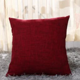 Pillow Case Home Decoration Salon Cushion Cover 50X50 Solid Pillowcase with Zipper Cotton Linen for Sofa Car Chair 45x45 40X40