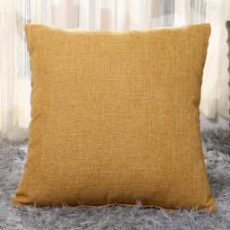 Pillow Case Home Decoration Salon Cushion Cover 50X50 Solid Pillowcase with Zipper Cotton Linen for Sofa Car Chair 45x45 40X40