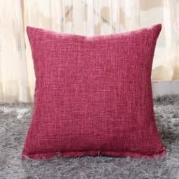 Pillow Case Home Decoration Salon Cushion Cover 50X50 Solid Pillowcase with Zipper Cotton Linen for Sofa Car Chair 45x45 40X40