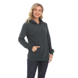 Maternity Hoodied Sweater Winter Thermal Fabric Long Sleeve Breastfeeding Jumpers Nursing Wear Lactation Clothes