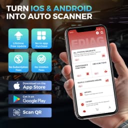 2026 New KINGBOLEN Ediag Elite Lifetime Free Car Diagnostic Tools All System 15 Resets Bi-directional CAN FD Auto OBD2 Scanner